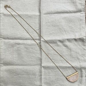 Target Gold Necklace Pink Crescent